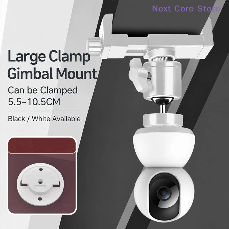 Webcam Stand Clip - [NC]1Set 360 ° Döner, Deliksiz Klipsli