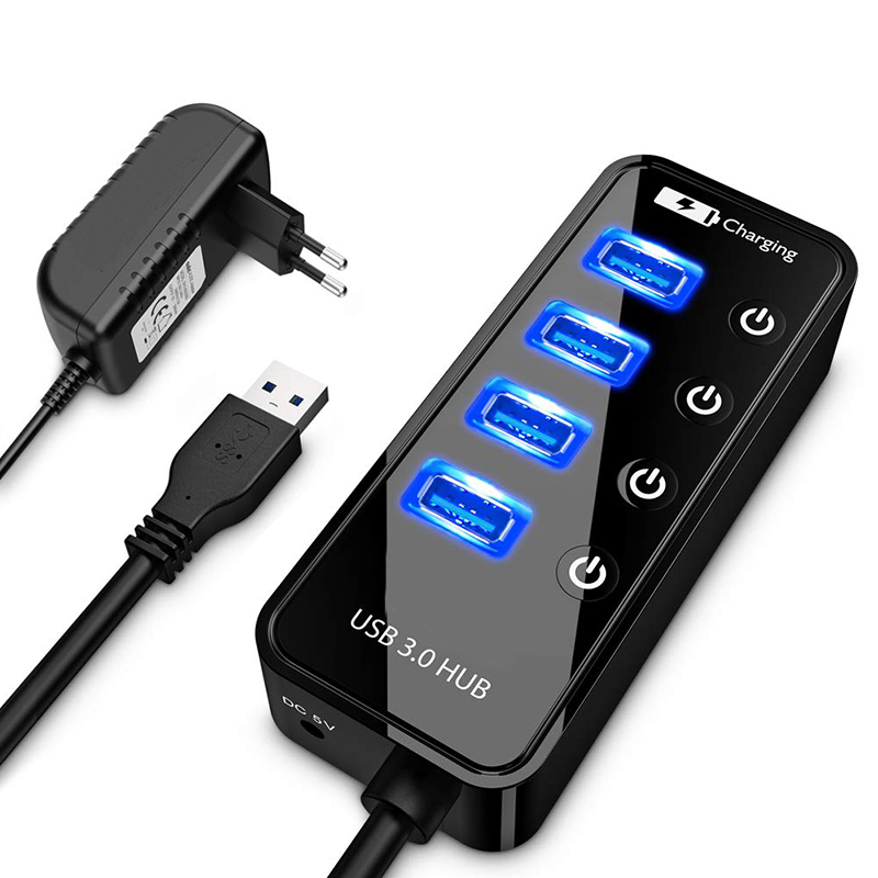 Cable Lock Laptop - USB HUB 3.0 4 Port Akıllı