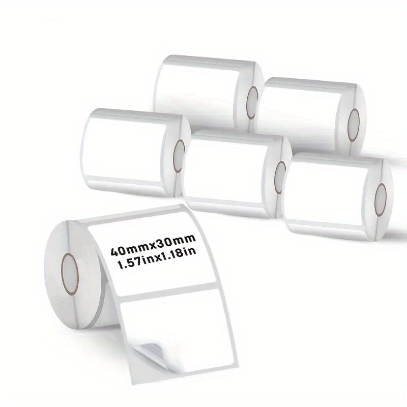 Label Printer Thermal - 6 Rulo 40x30mm Termal Etiket Kağıdı