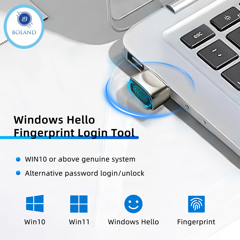 Pc Security Lock - Mini Biyometrik Parmak İzi Giriş Kilidi