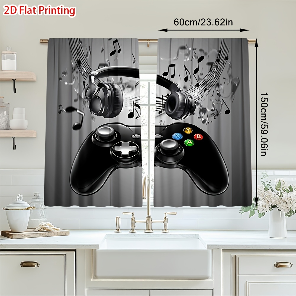 Office Tech For Home - 2 adet Oyun Denetleyicisi Perdeleri Kulaklık