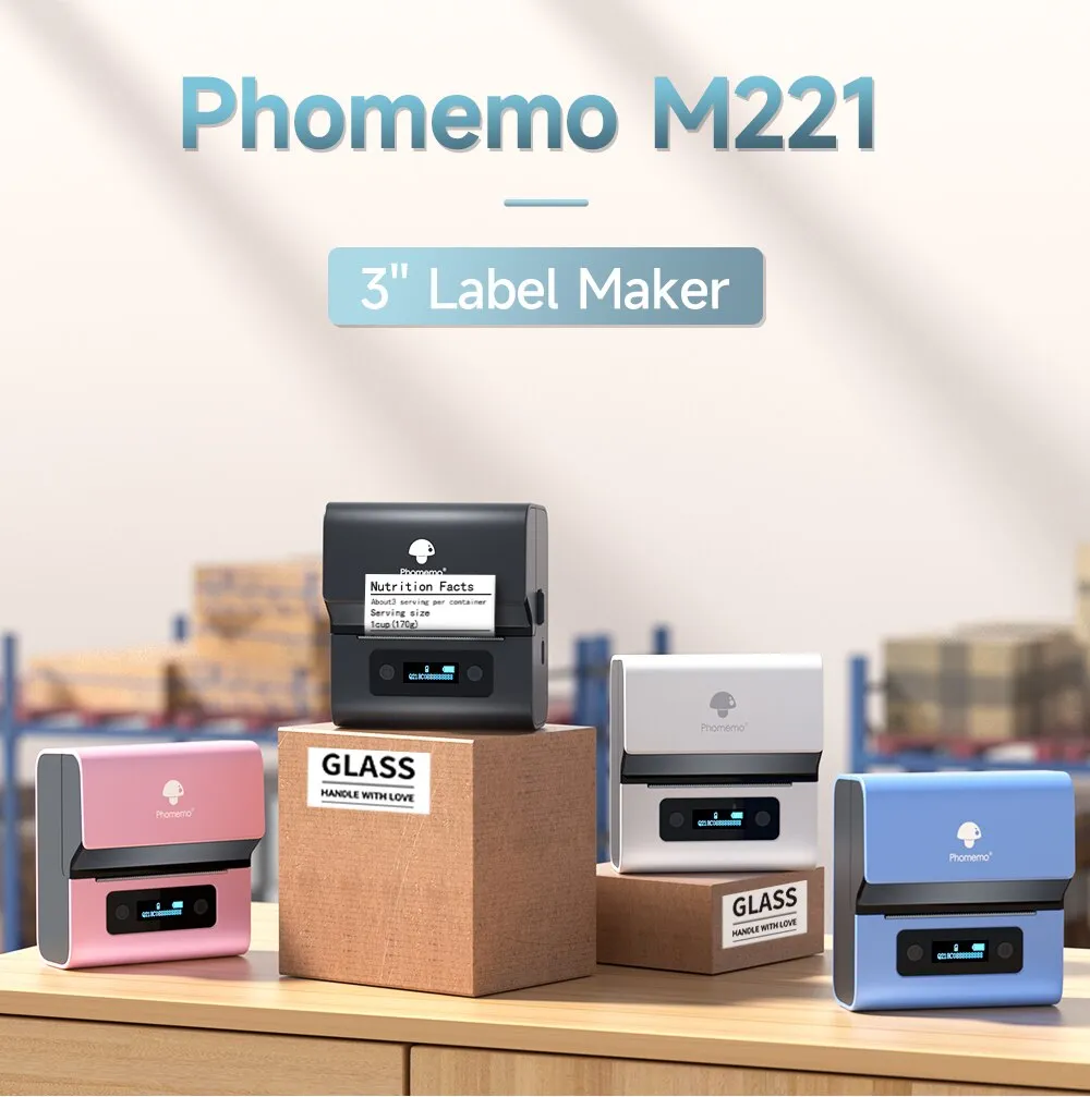Gerçek Phomemo M221 3 inç Su G - Label Printer Thermal incelemesi ve fiyatı