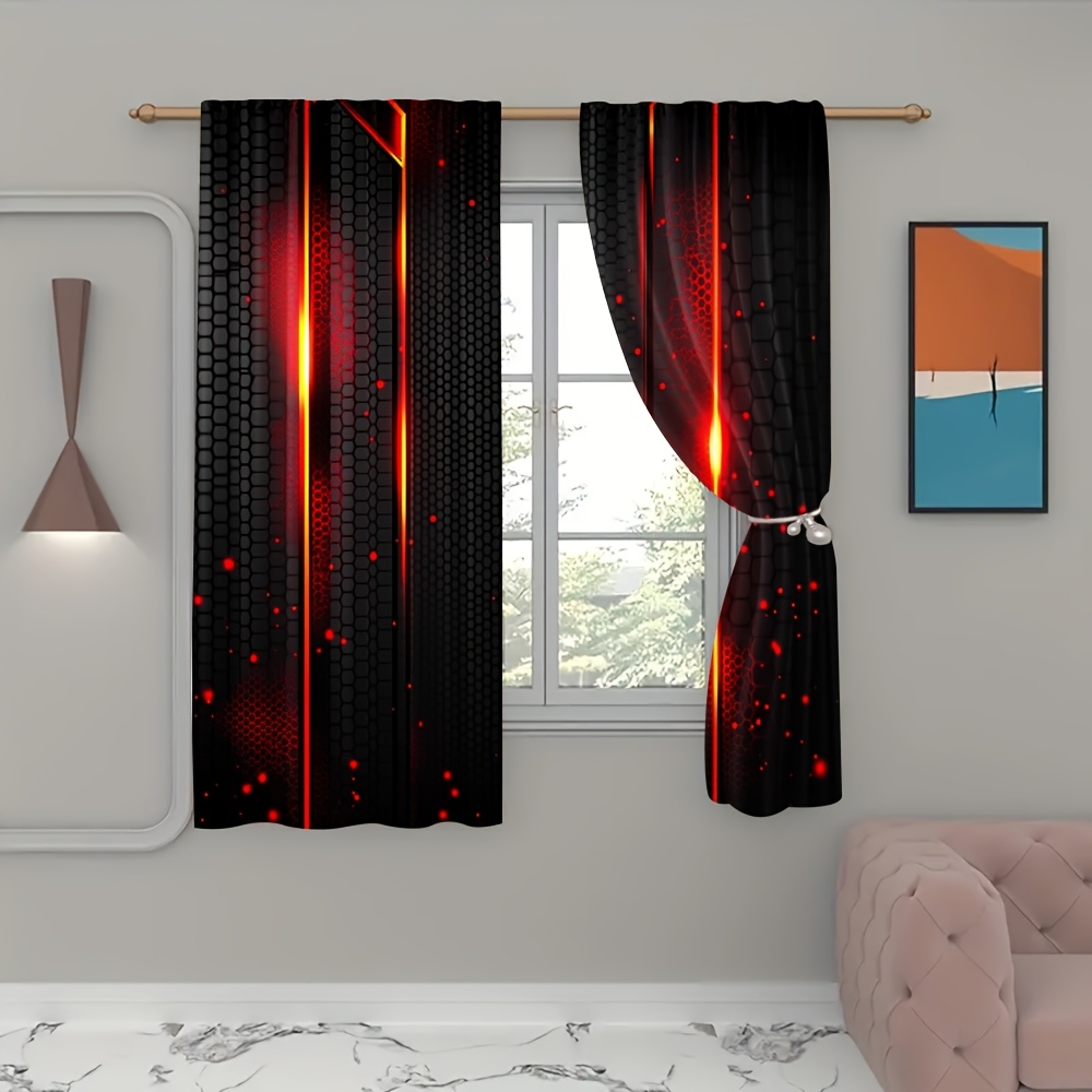 2 adet Lava Perdeleri Siyah Kı - Office Tech For Home incelemesi ve fiyatı