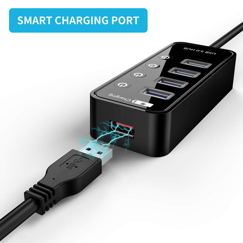 USB HUB 3.0 4 Port Akıllı Tele - Cable Lock Laptop incelemesi ve fiyatı